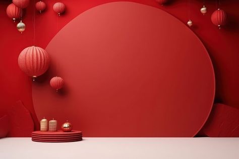 3d Backdrop, Chinese New Year Celebration, Chinese Room, New Year Backdrop, New Year Celebration, Christmas Images, Red Background, Chinese New Year, Royalty Free Photos