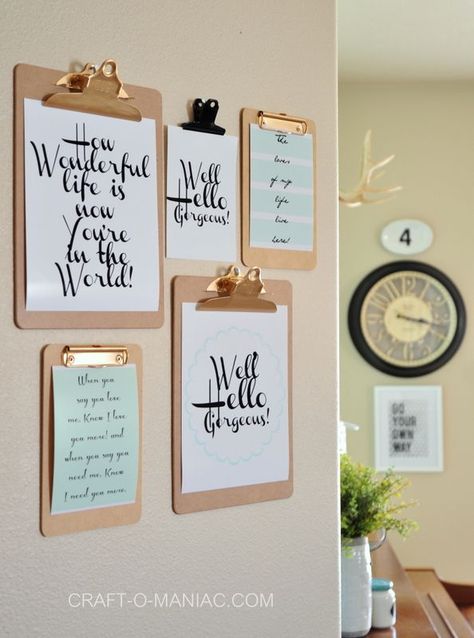 Clipboard Wall Art, Clipboard Wall, Office Vibes, Decor Studio, Hemma Diy, Boho Deco, Command Center, Cubicle, Office Inspiration