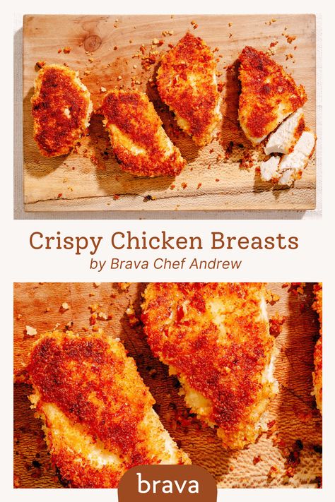 Brava Oven Recipes, Toaster Oven Chicken Breast, Shake N Bake Chicken Breast, Brava Oven, Chicken Breasts In Oven, Crispy Chicken Breast, Shake N Bake Chicken, Light Cooking, Bake Chicken