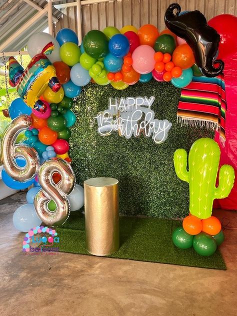 Mexican Party Ideas For Men, Mexican Party For Men, Mexican Theme Party For Men, Mexican Theme Party Decorations For Men, Loteria Backdrop, Mexican Party Backdrop, Mexican Theme Backdrop Ideas, Fiesta Mexicana Ideas, 60th Birthday Theme