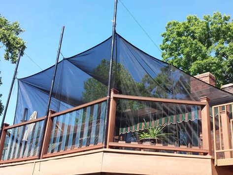 Mosquito Netting Gallery - Mosquito Curtains Diy Front Patio Ideas, Diy Mosquito Net, Mosquito Netting Patio, Diy Cabana, Deck Awnings, Mosquito Curtains, Screen Tent, Mosquito Screen, Screened In Deck