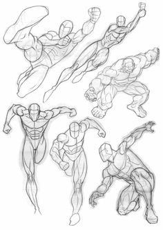 Mata Manga, Human Anatomy Drawing, Human Figure Drawing, Anatomy Sketches, Different Poses, Figure Sketching, 캐릭터 드로잉, Anatomy Drawing, Dynamic Poses