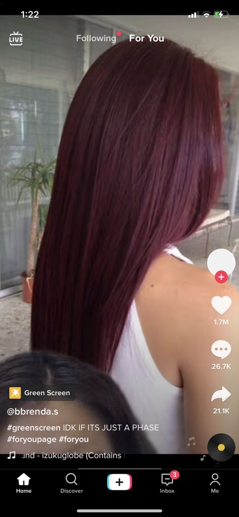 Burgundy Hair Pale Skin, Dark Red Hair Color Burgundy, Hair Color For Tan Skin Tone, Cherry Coke Hair Color, Deep Cherry Red Hair, Red Hair Pale Skin, Deep Burgundy Hair Color, Dark Cherry Hair, Hair Color Cherry Coke