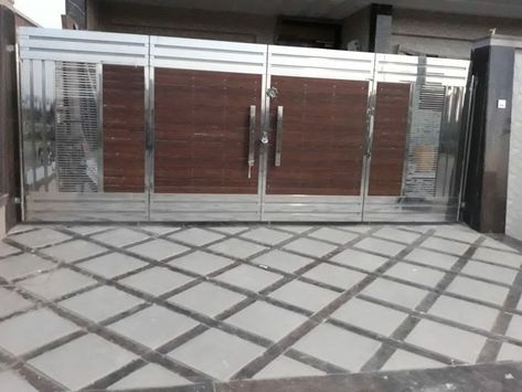 Front door entrance design ideas 2023 beautiful entrance doors elegant entrance doors 2023 Parking Ramp Design, Ramp Design Entrance, Door Entrance Design, Entrance Design Ideas, Parking Ramp, Ss Gate, Latest Gate Design, Modern Steel Gate Design, Shed Roof Design