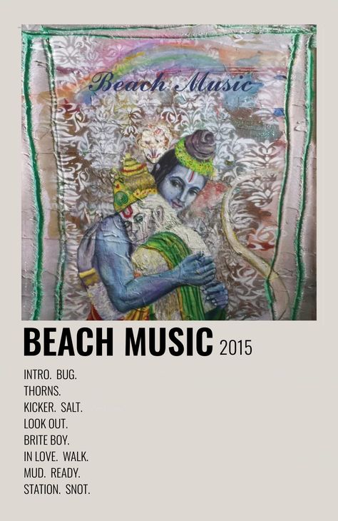 Beach Music (2015) - Alex G - [made by me @lydiaaf_ ] Beachy Album Covers, Alex G Beach Music, Beach Music Alex G, Alex G Posters, Alex G Poster, Album Cover Wall Decor, Music Album Poster, Beach Music, Alex G