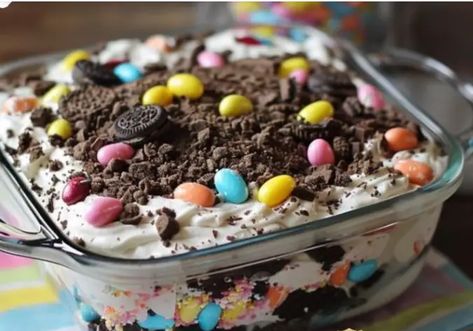 Easter Dirt Cake Casserole - recipes Easter Dirt Cake Casserole, Easter Dirt Cake Recipe, Easter Dirt Cake, Crockpot Foods, Lemon Cream Cake, Kitchen Aid Recipes, Holiday Food Ideas, Dirt Cake, Easter Snacks