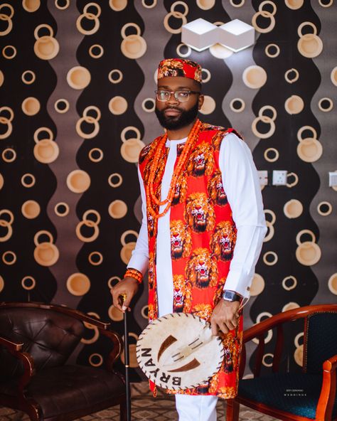 Isiagu Styles For Men, Isiagu Styles, Outfit For Groom, Igbo Bride, Latest African Men Fashion, Traditional Outfit, Wedding Prep, African Men Fashion, African Style