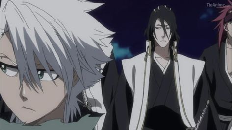 Byakuya And Toshiro, Bleach Ships, Code Realize, Bleach Pictures, Kuchiki Byakuya, Byakuya Kuchiki, Toshiro Hitsugaya, Anime Recommendations, Anime Gifs