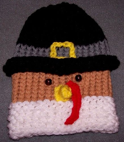 Tom Turkey hat.    Pattern is for loom but is easily translated for knitting needles. Cute! :o) Free Crochet Patterns For Thanksgiving Hats, Loom Knit Grinch Hat, Adult Crochet Turkey Hat Free Pattern, Loom Knit Pumpkin Hat, Turkey Hat, Loom Hats, Loom Knit Hat, Loom Crochet, Knifty Knitter