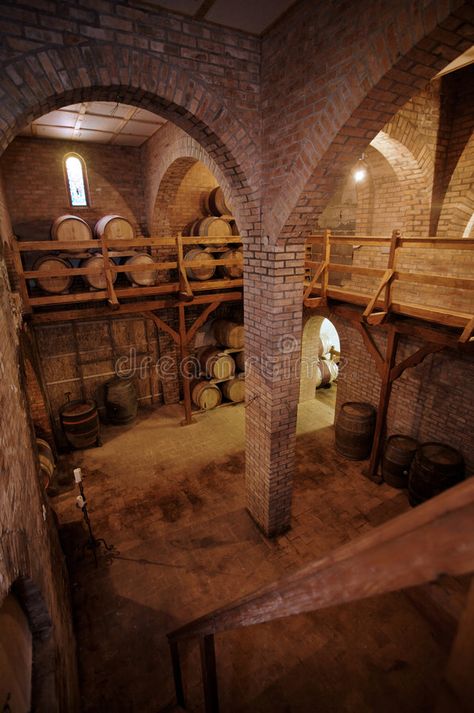 Medieval Wine Cellar, Castle Wine Cellar, Fantasy Wine Cellar, Dawn Winery Aesthetic, Wine Cellar Minecraft, Brick Cellar, Minecraft Wine Cellar, Minecraft Cellar, Medieval Basement