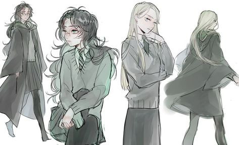 Draco Malfoy Harry Potter, Malfoy Harry Potter, Fem Harry Potter, Magic Awakened, Female Harry Potter, Fem Harry, Percy Weasley, Harry Potter 5, Drarry Fanart