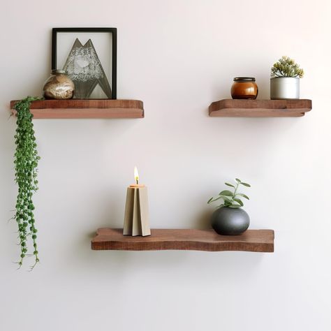 PRICES MAY VARY. 100% Mango Wood Transform your space with Sagebrook Home's exquisite set of 3 mango wood floating shelves, adding a touch of organic elegance to any room. Revel in the robust quality of these handcrafted shelves, made from durable mango wood with a warm brown finish, perfect for creating a cozy ambiance. Elevate your décor effortlessly as these versatile floating shelves blend the raw beauty of iron support with the natural charm of mango wood. Organize with flair using these mu Brown Floating Shelves, Brown Shelves, Accent Shelf, Wall Storage Shelves, Wall Shelf Unit, Hanging Picture Frames, Living Room Shelves, Wood Wall Shelf, Wood Floating Shelves