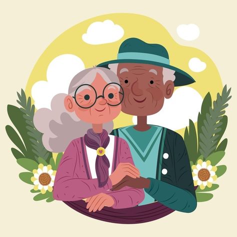 Older people enjoying a beautiful day. Download it for free at freepik.com! #Freepik #freevector #people #family #event #person Old People Drawing, Family Drawing Illustration, Grandparents Day Cards, Happy Grandparents Day, Print Design Template, Old Couple, Family Drawing, Book Illustration Art, Family Illustration