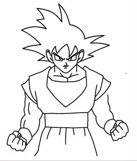 Goku Easy Drawing, Easy Drawing, Easy Drawings, Sketch Book, Humanoid Sketch, Drawings, Art