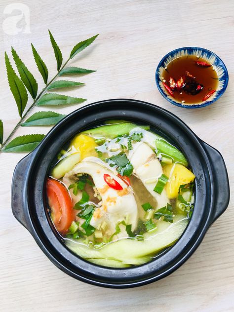 Cách nấu canh chua cá chuẩn miền Nam thơm ngon hết cỡ - Ảnh 5. Sour Fish Soup, Canh Chua, Fish Soup, File Image, Wonton Soup, Chia, Ramen, Resolution, Fish