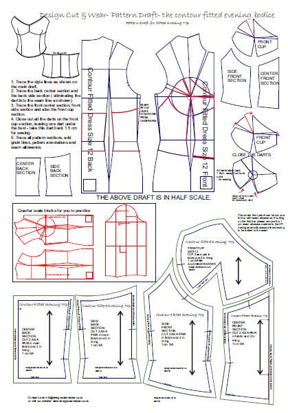 The Contour Fitted Dress Block- my favourite block! Corset Pattern Drafting, Fashion Structure, Fitted Dress Pattern, Metal Bra, Lingerie Design, Pattern Grading, Basic Pattern, Bodice Pattern, Quilted Clothes