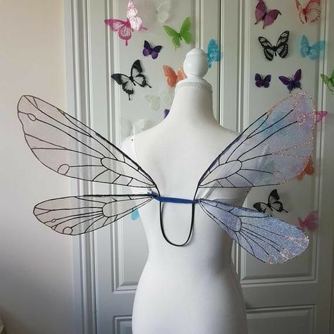 Fairy Wings Drawing, Faerie Wings, Diy Fairy Wings, Fairy Wings Costume, Pixie Wings, Cosplay Wings, Costume Wings, Diy Wings, Hallowen Ideas