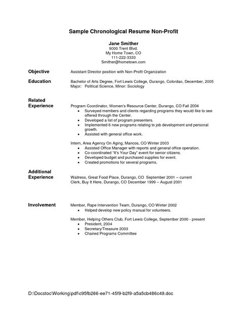 Chronological Resume Objective Sample  What I Wish Everyone Knew About Chronological Resume Objective Sample  Top 10 Affidavit Your Resume Won’t Get You A JobResume styles and trends are consistently evolving. A resume that was able in landing you a job aback ... template Check more at https://saoirse-ronan.net/chronological-resume-objective-sample-what-i-wish-everyone-knew-about-chronological-resume-objective-sample-230928 Babysitting Resume, Barista Job, Babysitter Resume, Nanny Job Description, Civil Engineer Resume, Sales Resume Examples, Administrative Assistant Resume, Resume Building, Chronological Resume