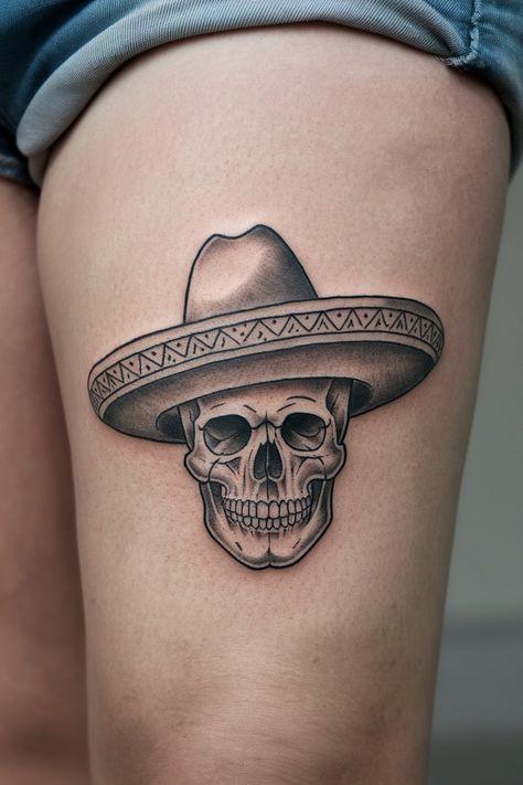 20 Small Mexican Tattoo Designs That Tell a Story – inkspiredtattoos.com Mexican Doll Tattoo, Mexican Themed Tattoos, Luchador Tattoo, Mexican Tattoo Designs, Mexican Culture Tattoo, Small Mexican Tattoo, Mexican Traditional Tattoo, Mexican Flag Tattoos, Mexican Heritage Tattoos