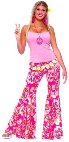 60s Hippie Flower Power Bell Bottoms Adult Halloween Costume Size Standard Forum,http://www.amazon.com/dp/B00185HPAE/ref=cm_sw_r_pi_dp_gLprsb04Y6YW3RQA 70 Costume Ideas, Hippie Outfits 70s, 70s Fancy Dress, 70s Mode, 60s Costume, Bell Bottom Trousers, 70s Costume, 60s Hippie, Moda Hippie