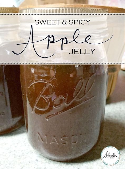 Sweet and Spicy Apple Jelly - Food Life Design Spicy Apple Jelly, Apple Jalapeno Jelly Recipe, Candy Apple Jelly, Apple Jelly Recipe, Jelly Food, Freezer Jam Recipes, Jalapeno Jelly, Canning Recipe, Apple Jelly