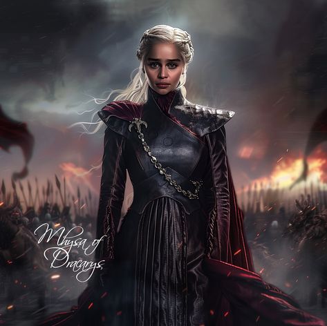 MhysaofDracarys | Daenerys the conqueror 🔥🖤 . . . Comment your favorite… | Instagram House Targaryen, Instagram