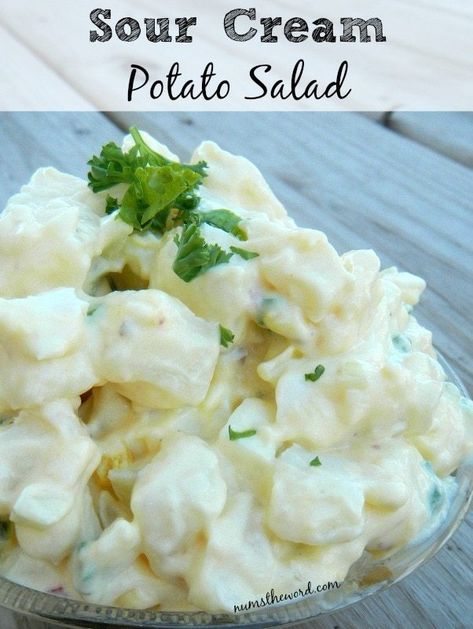 Substitute For Sour Cream, Sour Cream Potato Salad, Potato Salad With Apples, Sour Cream Potatoes, Sour Cream Substitute, Potatoe Salad, Best Potato Salad Recipe, Potato Salad Recipe Easy, Potato Salad Healthy