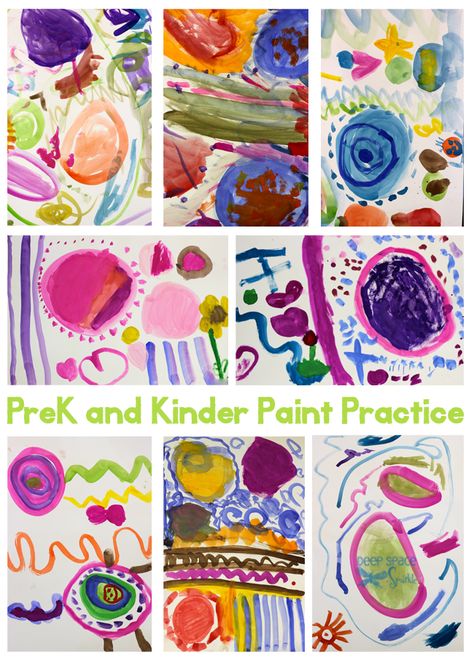 Painting tips to help you get the most out of painting with pre-school and Kinder Kids plus a great painting project to try. Kindergarten Art Ideas, Paint Practice, Prek Art, Creative Art Projects, Art Docent, Elementary Art Rooms, Kindergarten Art Lessons, Deep Space Sparkle, Free Paint