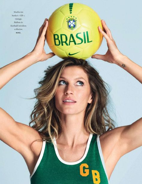 il-faut-etre-voyant: “ l’amour foot! : gisele bundchen by matt jones for elle france 13th june 2014 [ Age Against The Machine ] ” Gisele Bundchen fan series Matt Jones, Gisele B, German Girls, Football Fashion, Gisele Bündchen, Soccer Girl, World Cup 2014, Gisele Bundchen, Sporty Chic