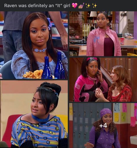 That's So Raven Bedroom, Early 2000s Moodboard, Raven Simone Outfits, Raven Baxter Aesthetic, That's So Raven Outfits, Raven Baxter Outfits, Early 2000s Fashion Black Women, Raven Simone, Raven Outfits