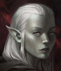 Snow Elves, Pale Elf, Epicanthic Fold, Snow Elf, Growing Facial Hair, Pillars Of Eternity, Arched Eyebrows, Elf Art, Pointed Ears