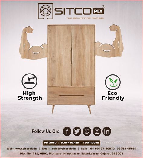 Plywood Advertisement, Plywood Social Media Post, Wood Creative Ads, Plywood Creative Ads, Plywood Ads, Furniture Creative Ads, Presentation Furniture Design, Furniture Post, Woodworking Design