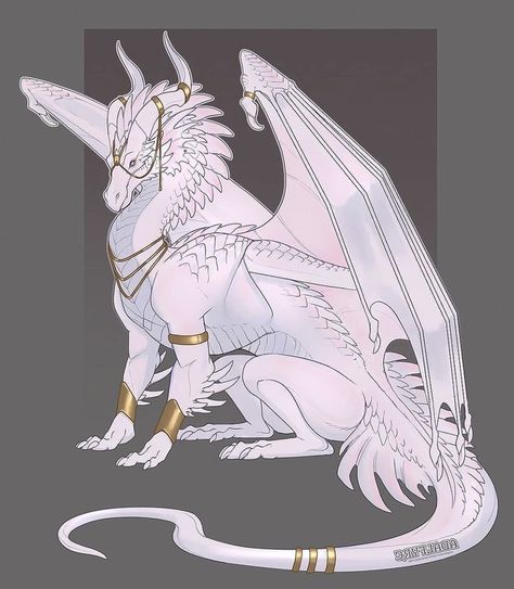 White Dragon, Deviantart, Animals, Gold, White