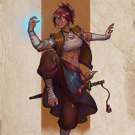 Blake E. Davis on Instagram: “Rheva, the drunken dragon monk! Had a great time illustrating this epic character. Commissions are open, message for details! #monk…” Dragon Monk, Fantasy Animation, Monk Dnd, Advanced Higher Art, Medieval Artwork, Illustration Fantasy, Epic Characters, Fantasy Images, Fantasy Rpg