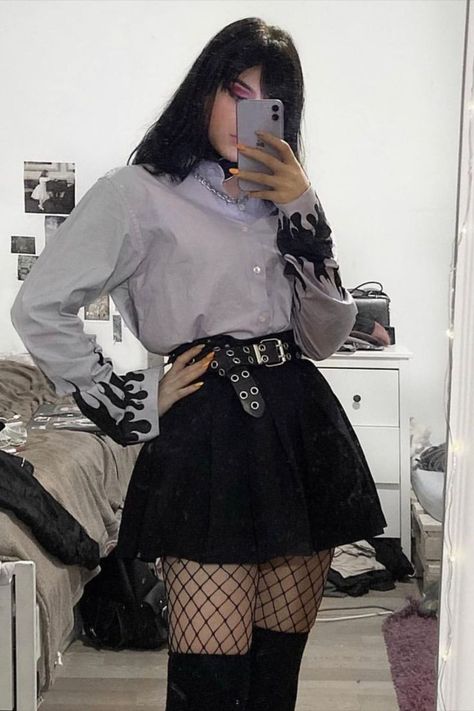 E Girl Style, E Girl Clothes, E Girl Outfits, Alt Fashion, Grunge Goth, Swaggy Outfits, Goth Outfits, Alternative Outfits, Grunge Style