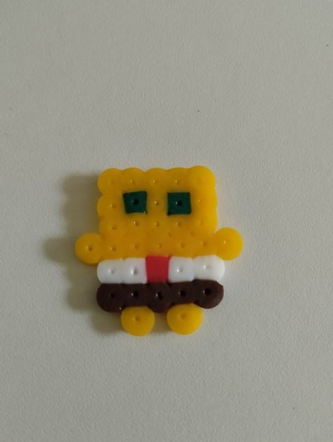 SpongeBob Spongebob Perler Bead Patterns, Spongebob Perler Beads, Spongebob Perler, Easy Perler Beads Ideas, Hobby Ideas, Diy Perler Bead Crafts, Diy Perler Beads, Sponge Bob, Bead Ideas