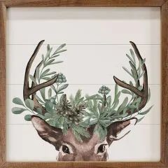 Maple Creek Christmas | Antique Farmhouse Maple Creek, Christmas Antique, Christmas Stock Photos, Holiday Greenery, Deer Wall, Christmas Décor, Paint Background, Oh Deer, Watercolor Christmas