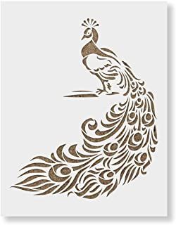 Peacock Stencil, Stencil Patterns Templates, Glass Painting Patterns, Learn To Sketch, Wall Stencil Patterns, Covers Bed, Laser Cut Stencils, Wall Furniture, Mandala Stencils