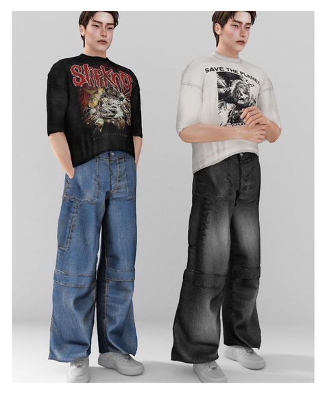 Sims 4 Mens Streetwear, Sims 4 Cc Clothes Set Male, Sims Y2k Cc Male, Sims 4 Survival Clothes, Men Sims Cc Clothes, Sims 4 Cc Clothes Alpha Male, Sims 4 Cc Guys Clothes, Sims 4 Cc 90s Clothes Male, Sims 4 Baggy Pants Male