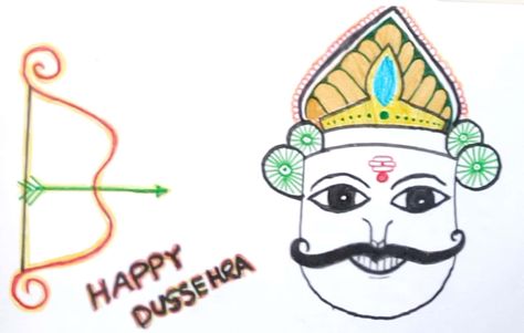 Happy dussehra drawing for kids Dussehra Drawing For Kids, Dussehra Drawing, Navratri Celebration, Birthday Chart Classroom, Dussehra Celebration, Happy Dusshera, Birthday Chart, Drawing Competition, Scene Drawing