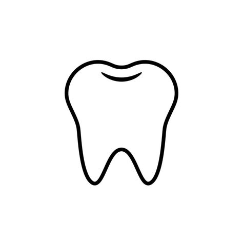 Tooth Outline, Dentistry Clinic, Tooth Logo, Tooth Icon, Teeth Logo, Logo Icon, Mascara Lashes, Medical Center, Logo Icons