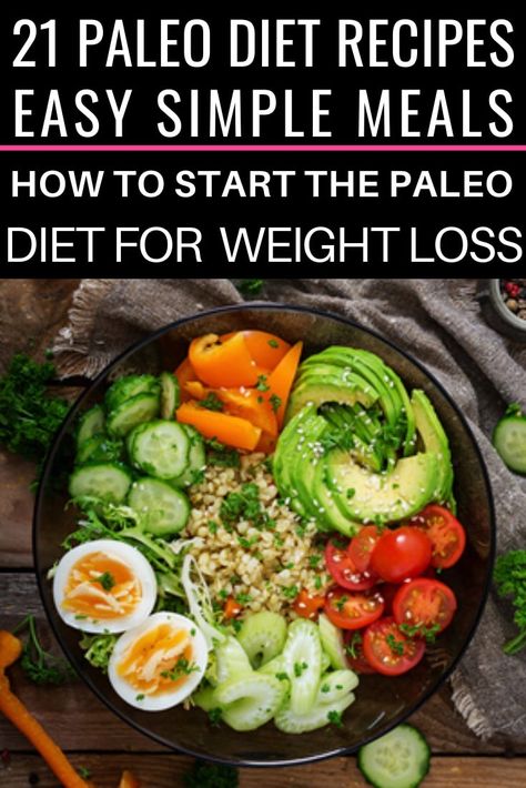 Looking for Paleo recipes for beginners? These 21 Paleo recipes for breakfast, lunch, and dinner are perfect for weight loss on the Paleo diet! If you’re new, this guide will help you understand the Paleo diet rules, food lists, and how to get started on one of the best diets for weight loss! Jumpstart your Paleo diet lifestyle with these clean eating Paleo tips & recipes! #paleodiet #paleodietrecipes #paleo #healthyrecipes Paleo Diet Rules, Paleo Diet For Beginners, Paleo Diet Food List, Paleo For Beginners, Paleo Meal Plan, Diet Recipes Easy, Diner Recept, 7 Day Meal Plan, Paleo Recipes Easy