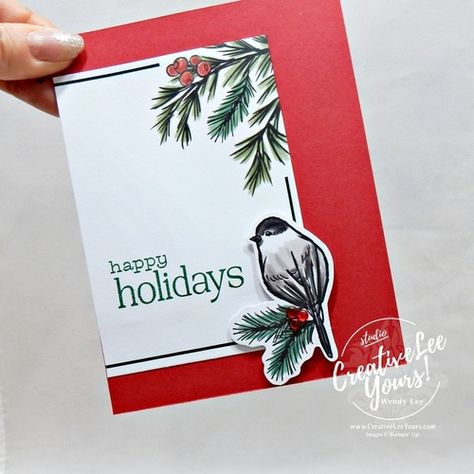 Happy Holidays (Paper Pumpkin Alternate) Paper Pumpkin October 2024 Alternatives, Paper Pumpkin October 2024, Christmas Classics, Craft Board, Pumpkin Cards, Love Learning, Stampin Up Christmas Cards, Pumpkin Ideas, Stampin Up Christmas