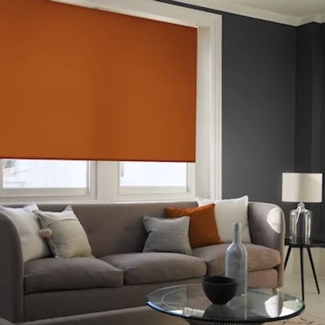 Acacia Spice Roller Blind | Hillarys Denim Drift, Tiger Orange, Fabric Stain Remover, Skylight Blinds, Sale Windows, House Blinds, Fitted Blinds, Roller Blind, Trim Color