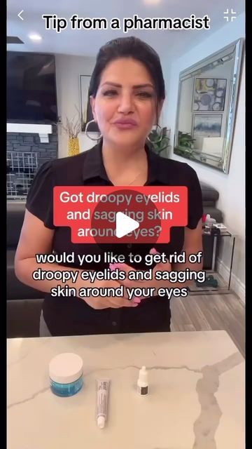 Facial Serum Diy, Sagging Eyelids, Droopy Eyes, Eye Wrinkles, Eye Wrinkle Cream, Wrinkle Remedies, Facial Products, Health And Fitness Apps, Under Eye Wrinkles