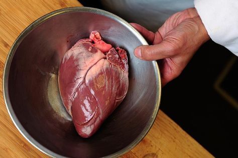 Wild Game: How To Trim and Prepare Deer Heart | Outdoor Life Deer Heart Recipe, Hunting Recipes, Deer Processing, Elk Recipes, Deer Heart, Camp Table, Deer Recipes, Andrew Zimmern, Bizarre Foods