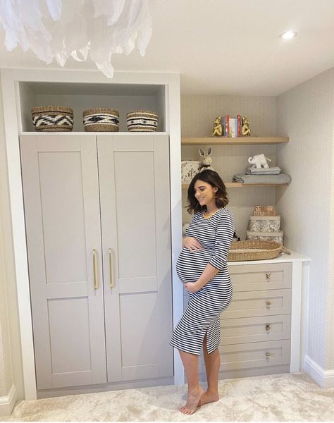 Celebrity Nurseries, Wardrobe Images, Built In Wardrobes, Lucy Mecklenburgh, Rochelle Humes, Stacey Solomon, Animal Nursery Theme, Stylish Nursery, Nursery Room Inspiration