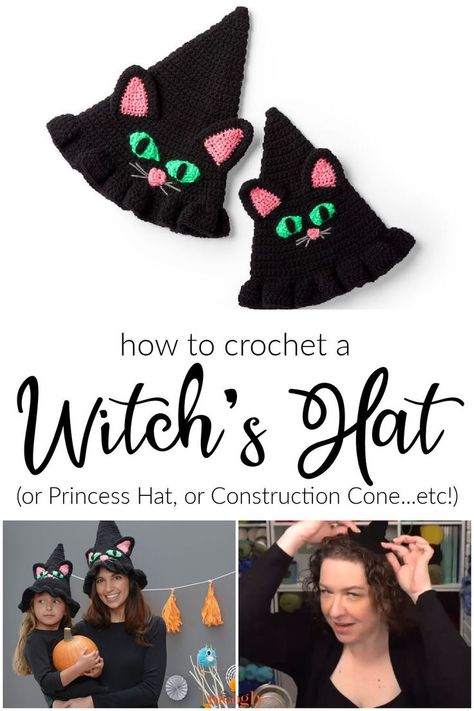 Susan Bates Crochet Hooks, Princess Hat, World Of Possibilities, Halloween Sewing, Red Heart Patterns, Halloween Crochet Patterns, Crochet Fall, Learn How To Crochet, Holiday Crochet