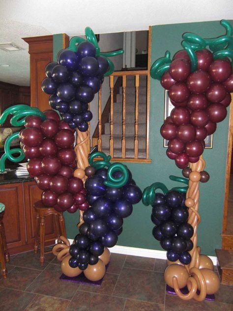 Party Blitz Balloon Sculptures | Artistic, Modern and Trending | Party Blitz Wine Tasting Birthday Party, Wine Party Decorations, Wine Birthday Party, Wine Party Theme, Diy Halloween Home Decor, Diy Floating Candles, Halloween Window Clings, Wine Tasting Events, Wine Tasting Party