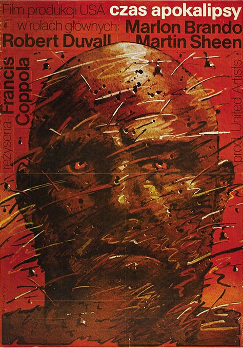 Walderman Simerzy (and Marlon Brando I believe ... :) Apocalypse Now Movie, Francis Coppola, Polish Movie Posters, Polish Films, Polish Posters, Filmy Vintage, Polish Poster, Robert Duvall, Martin Sheen